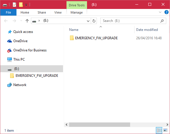 File folder upgrade